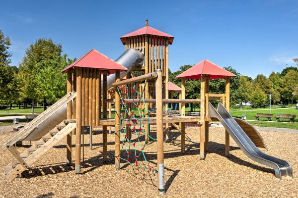 Playground Mulch Installation in Whittier
